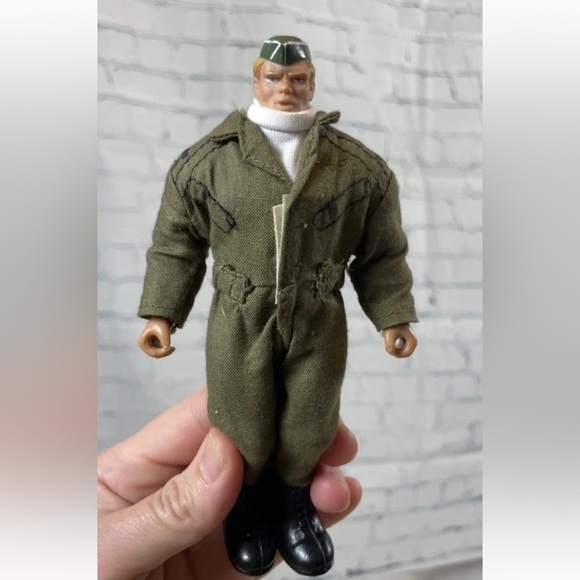 Vintage 2 action figure G.I. Joe soldiers of the World war army military green - Picture 5 of 15